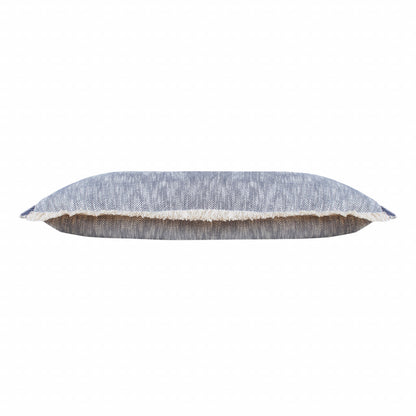 20" X 20" Micro Gray 100% Cotton Zippered Pillow