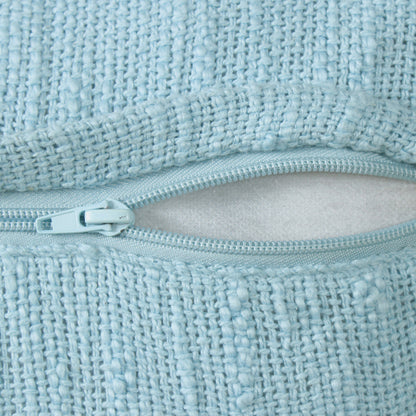 20" X 20" Micro Gray 100% Cotton Zippered Pillow