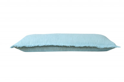 20" X 20" Micro Gray 100% Cotton Zippered Pillow