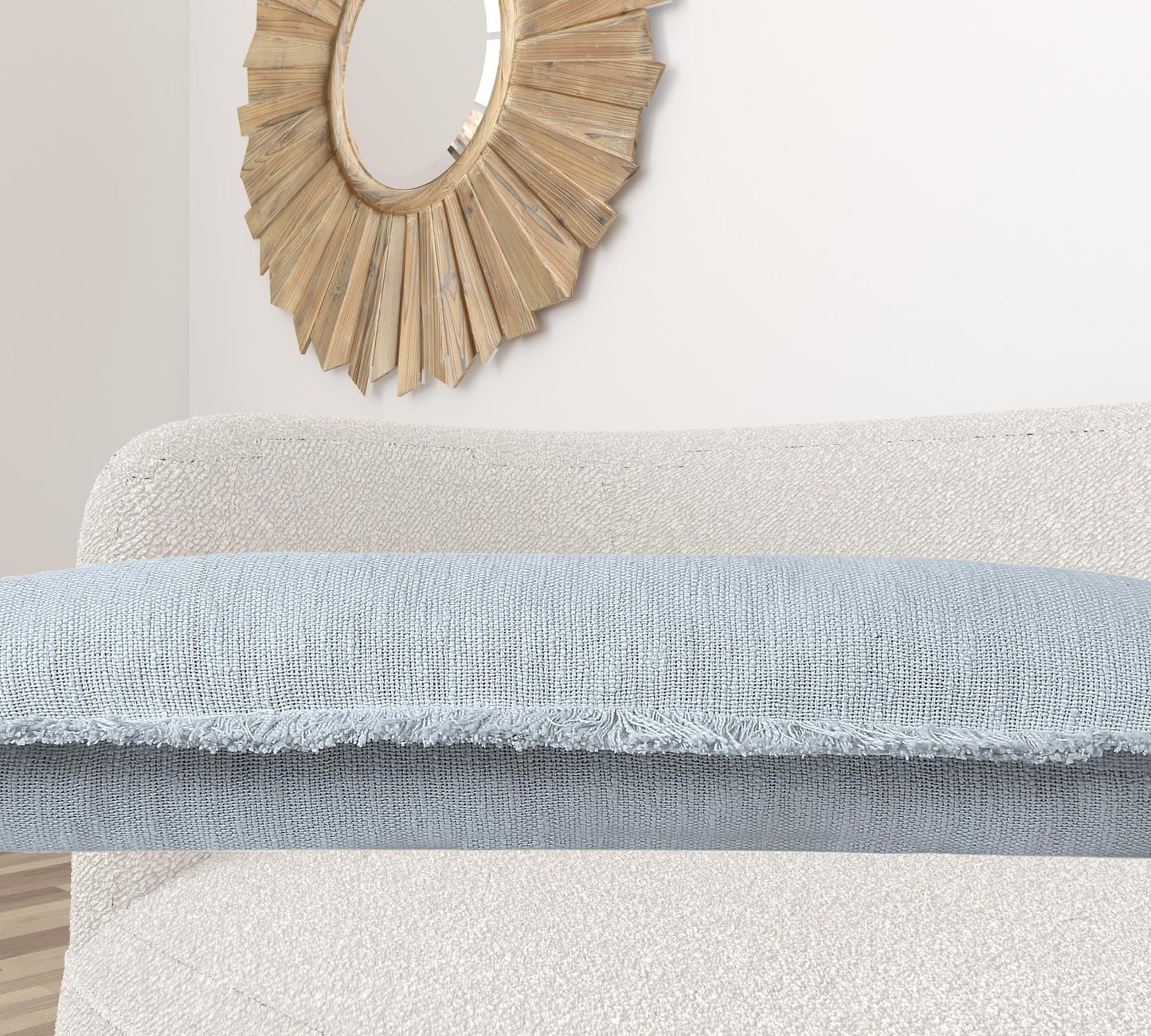 20" X 20" Micro Gray 100% Cotton Zippered Pillow