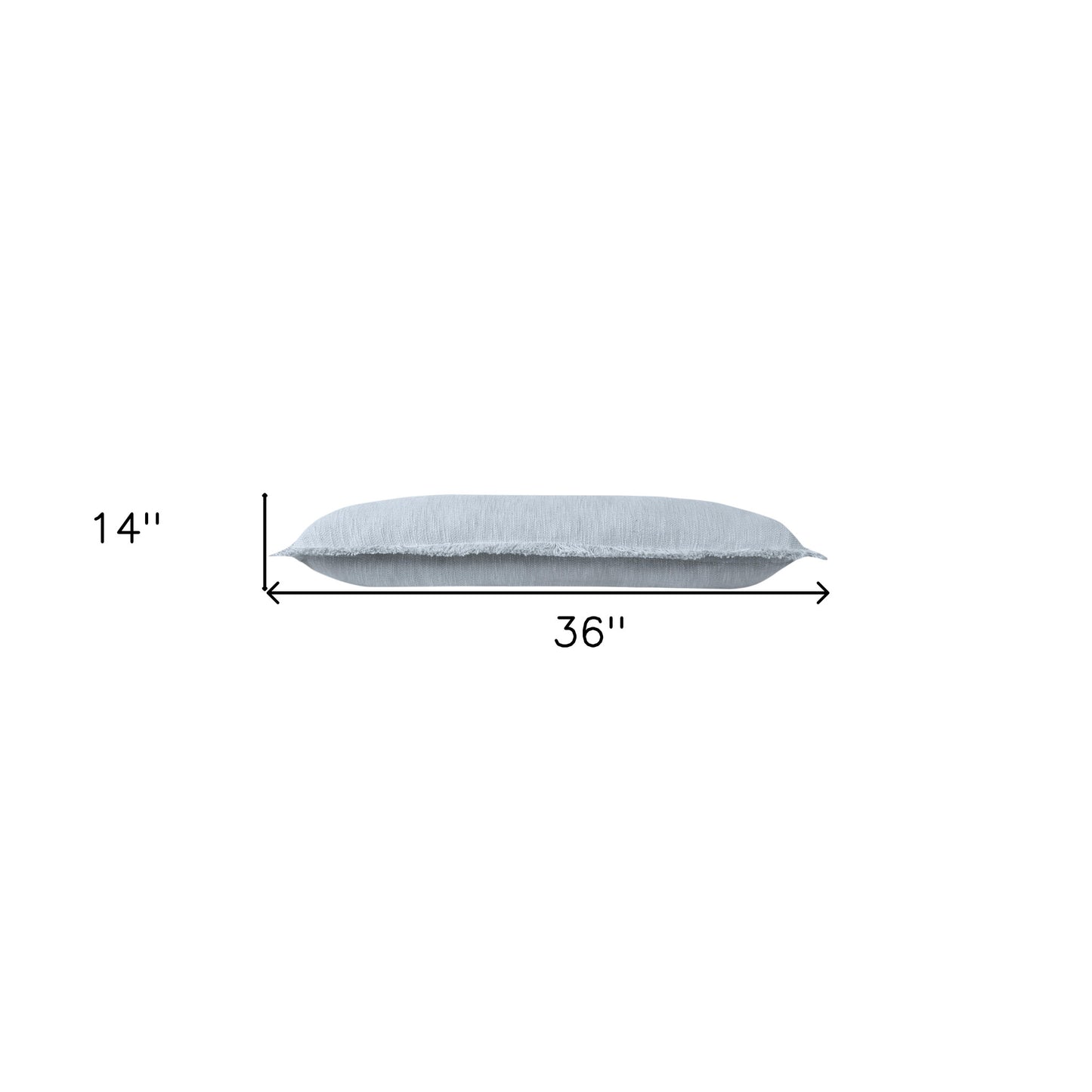 20" X 20" Micro Gray 100% Cotton Zippered Pillow