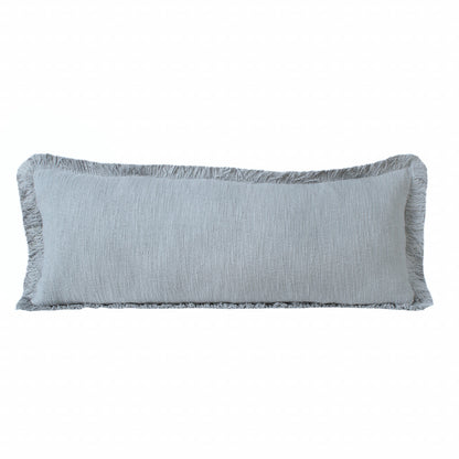20" X 20" Micro Gray 100% Cotton Zippered Pillow