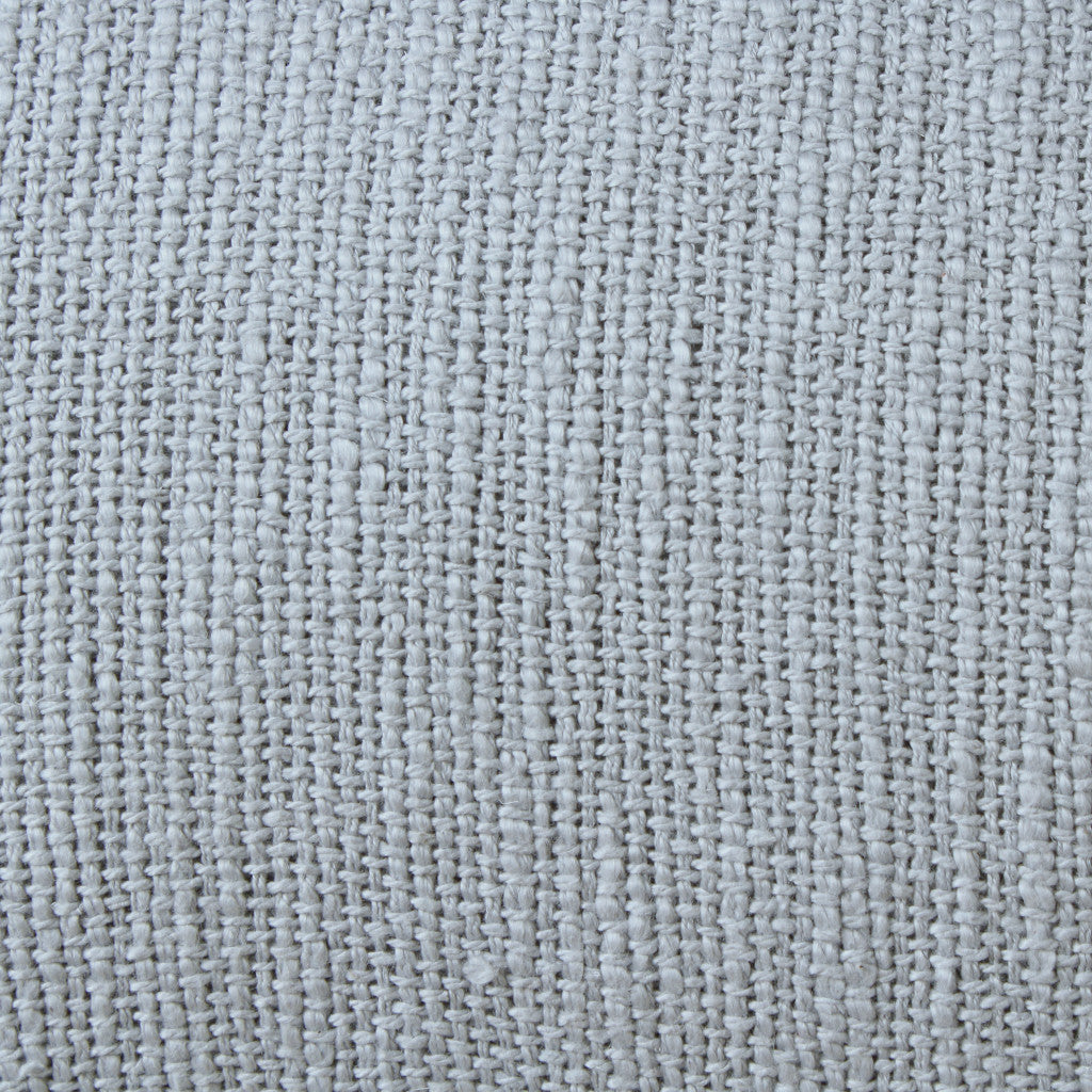 20" X 20" Micro Gray 100% Cotton Zippered Pillow