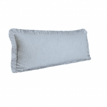 20" X 20" Micro Gray 100% Cotton Zippered Pillow