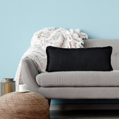 20" X 20" Micro Gray 100% Cotton Zippered Pillow