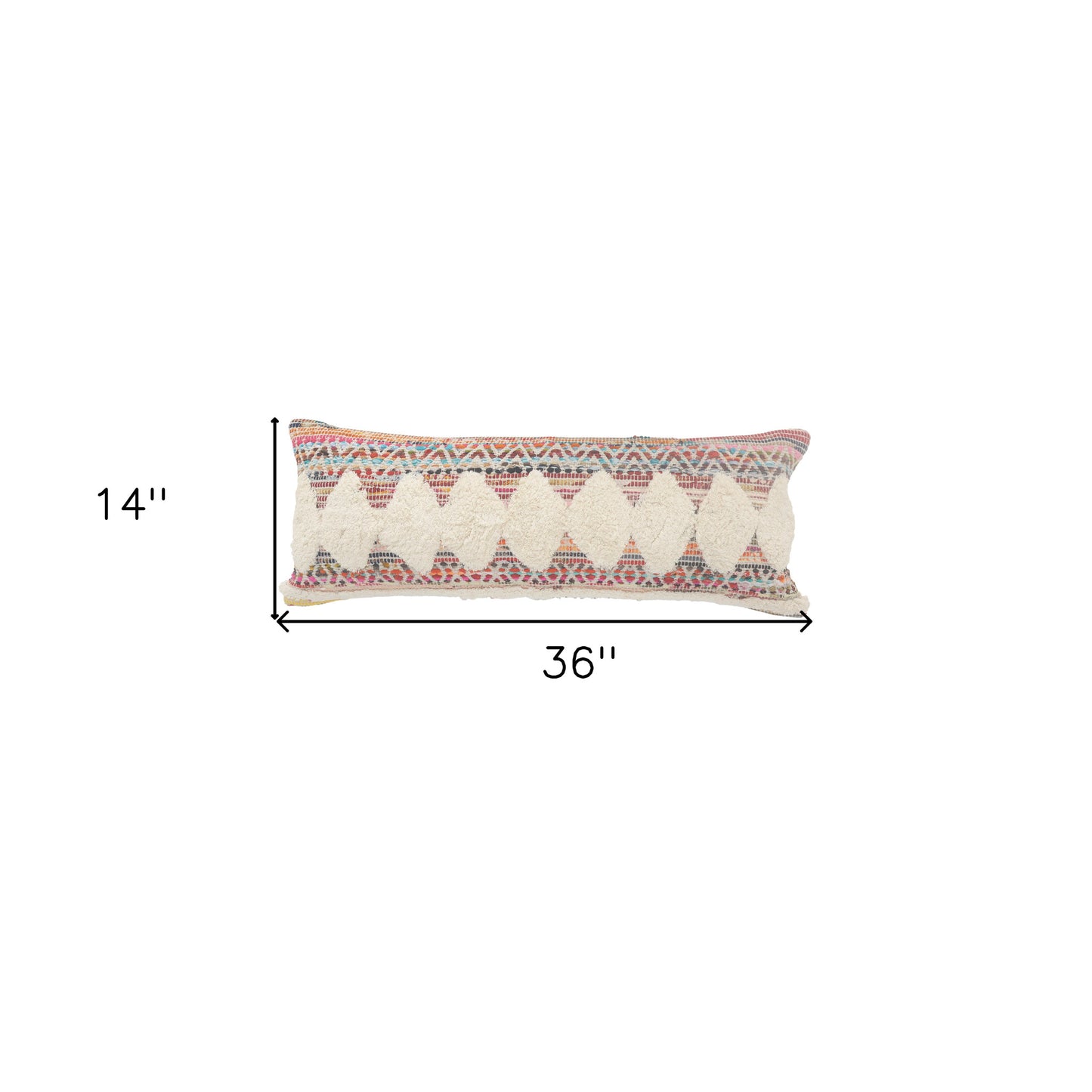 18" X 18" Blue and White Diamond Cotton Zippered Pillow