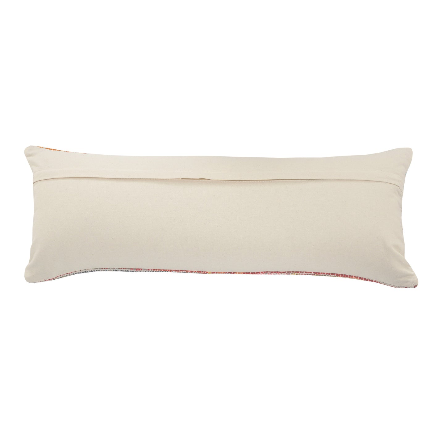 18" X 18" Blue and White Diamond Cotton Zippered Pillow