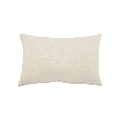 20" X 20" Off-White And Navy 100% Cotton Abstract Zippered Pillow