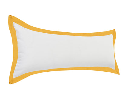 20" X 20" White And Black 100% Cotton Geometric Zippered Pillow