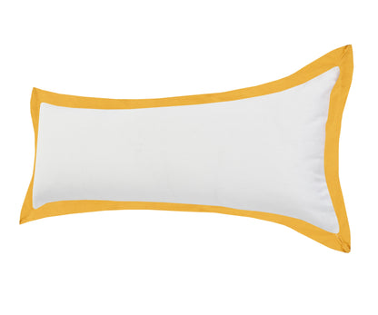 20" X 20" White And Black 100% Cotton Geometric Zippered Pillow