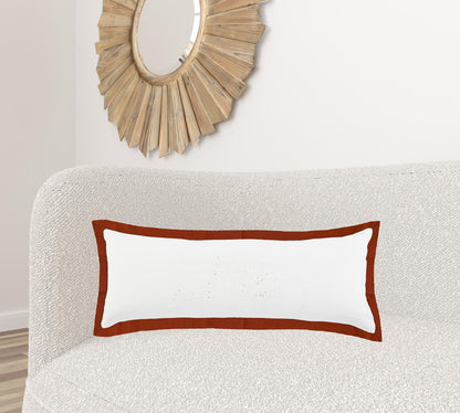 20" X 20" White And Black 100% Cotton Geometric Zippered Pillow