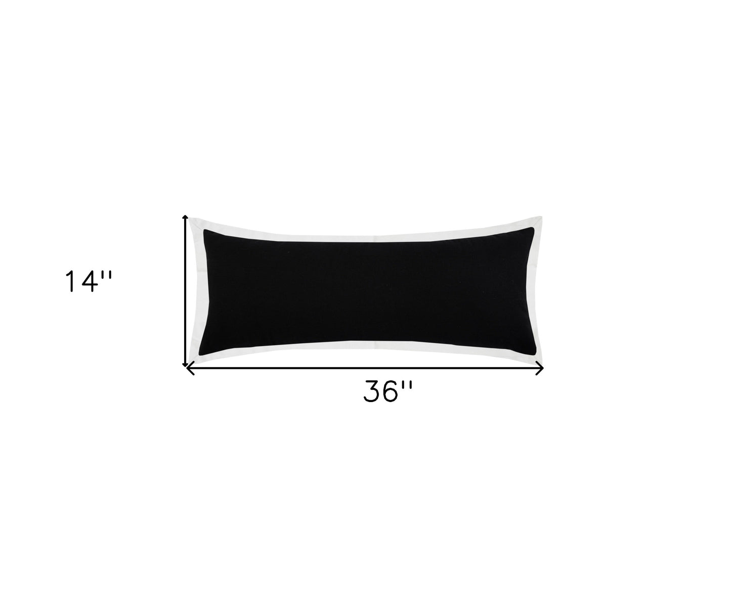 20" X 20" White And Black 100% Cotton Geometric Zippered Pillow