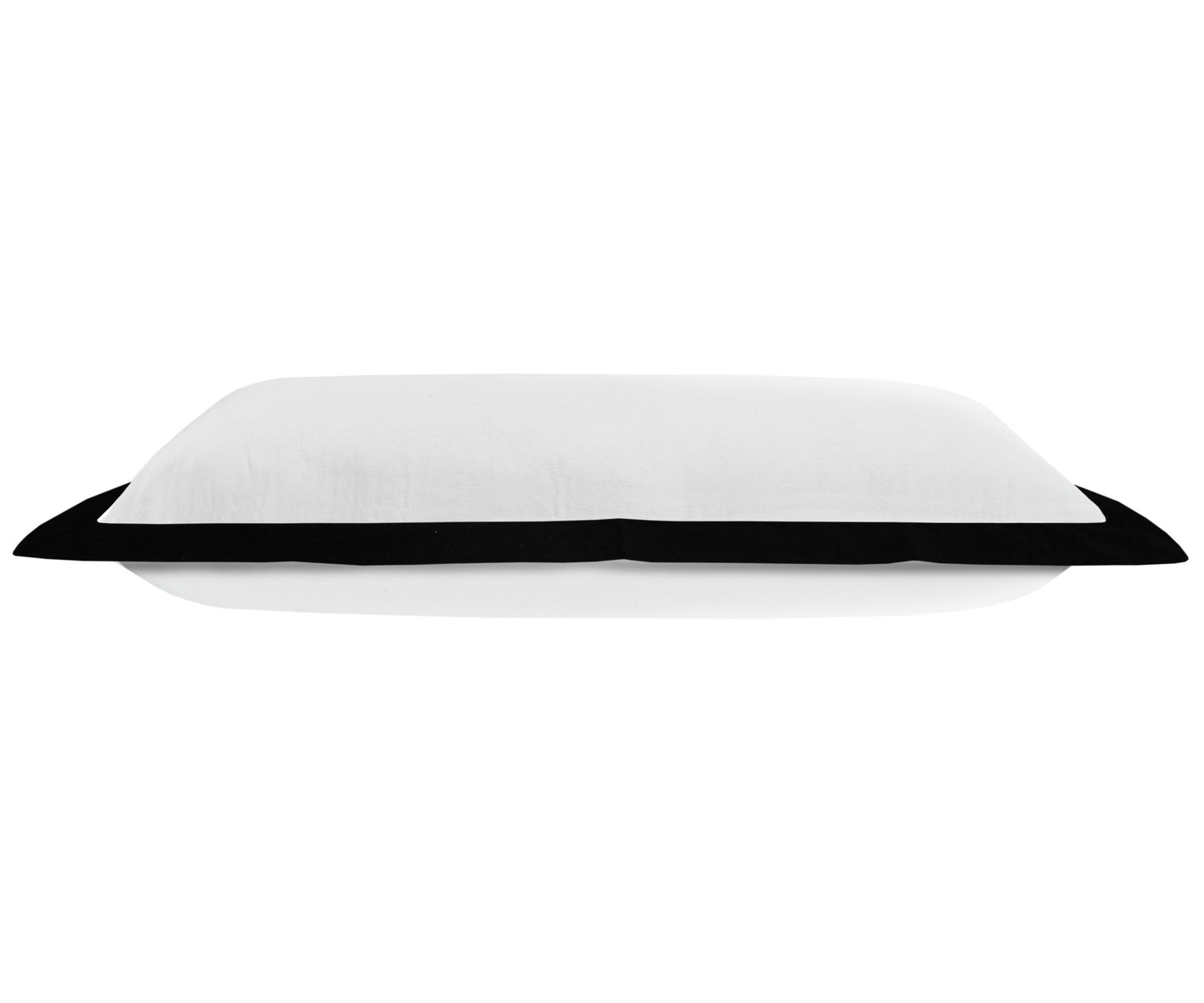 20" X 20" White And Black 100% Cotton Geometric Zippered Pillow