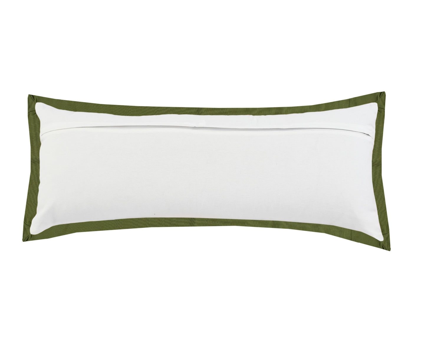 20" X 20" White And Black 100% Cotton Geometric Zippered Pillow