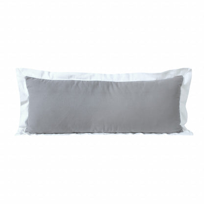 20" X 20" White And Black 100% Cotton Geometric Zippered Pillow