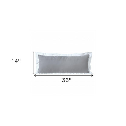 20" X 20" White And Black 100% Cotton Geometric Zippered Pillow