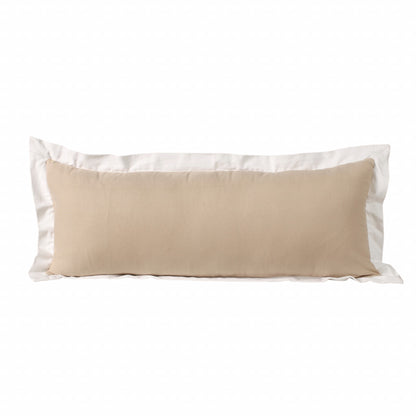 20" X 20" White And Black 100% Cotton Geometric Zippered Pillow