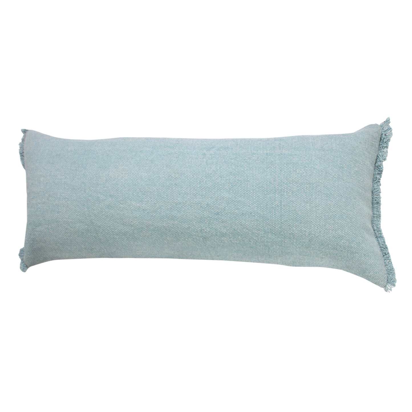 14" X 36" Jet Black 100% Cotton Zippered Pillow