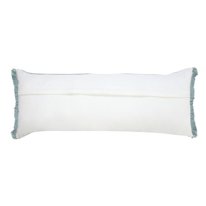 14" X 36" Jet Black 100% Cotton Zippered Pillow
