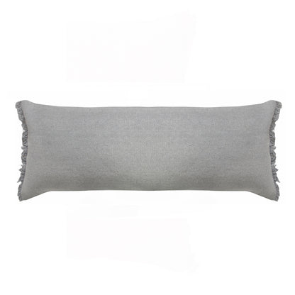 14" X 36" Jet Black 100% Cotton Zippered Pillow