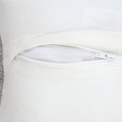 14" X 36" Jet Black 100% Cotton Zippered Pillow