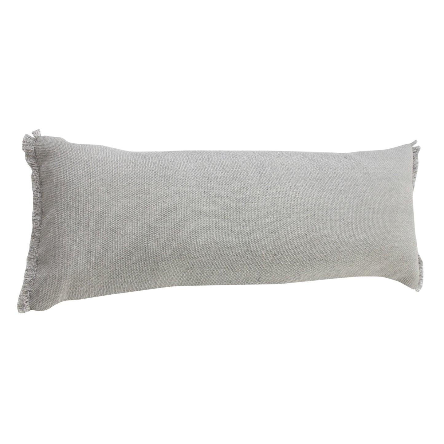 14" X 36" Jet Black 100% Cotton Zippered Pillow