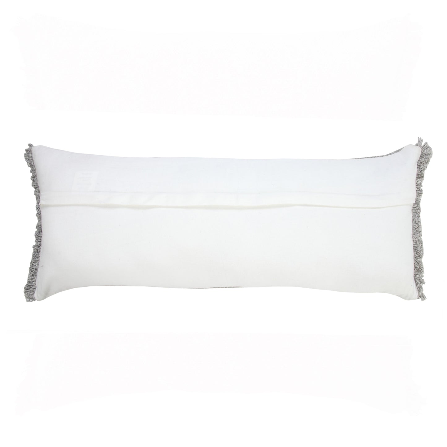 14" X 36" Jet Black 100% Cotton Zippered Pillow