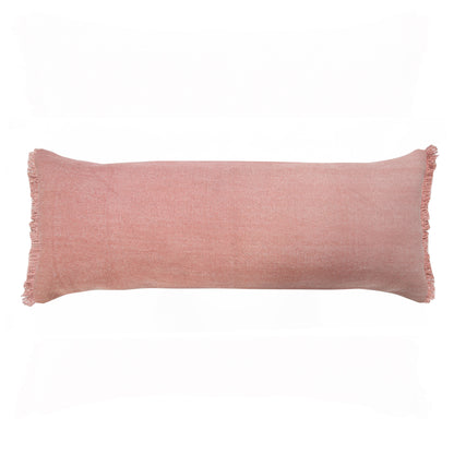 14" X 36" Jet Black 100% Cotton Zippered Pillow