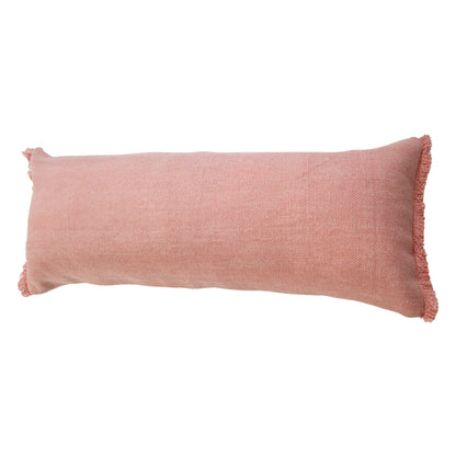 14" X 36" Jet Black 100% Cotton Zippered Pillow