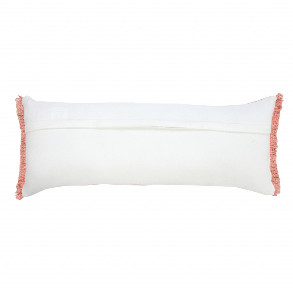 14" X 36" Jet Black 100% Cotton Zippered Pillow