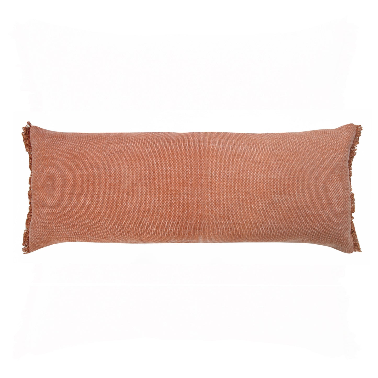 14" X 36" Jet Black 100% Cotton Zippered Pillow