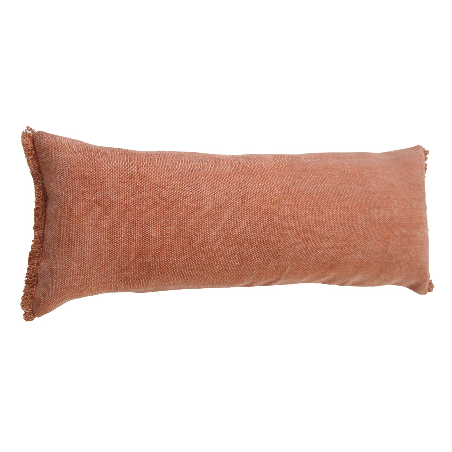 14" X 36" Jet Black 100% Cotton Zippered Pillow