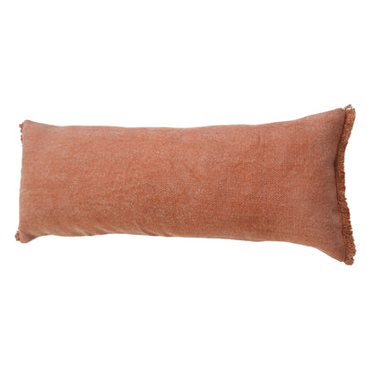 14" X 36" Jet Black 100% Cotton Zippered Pillow