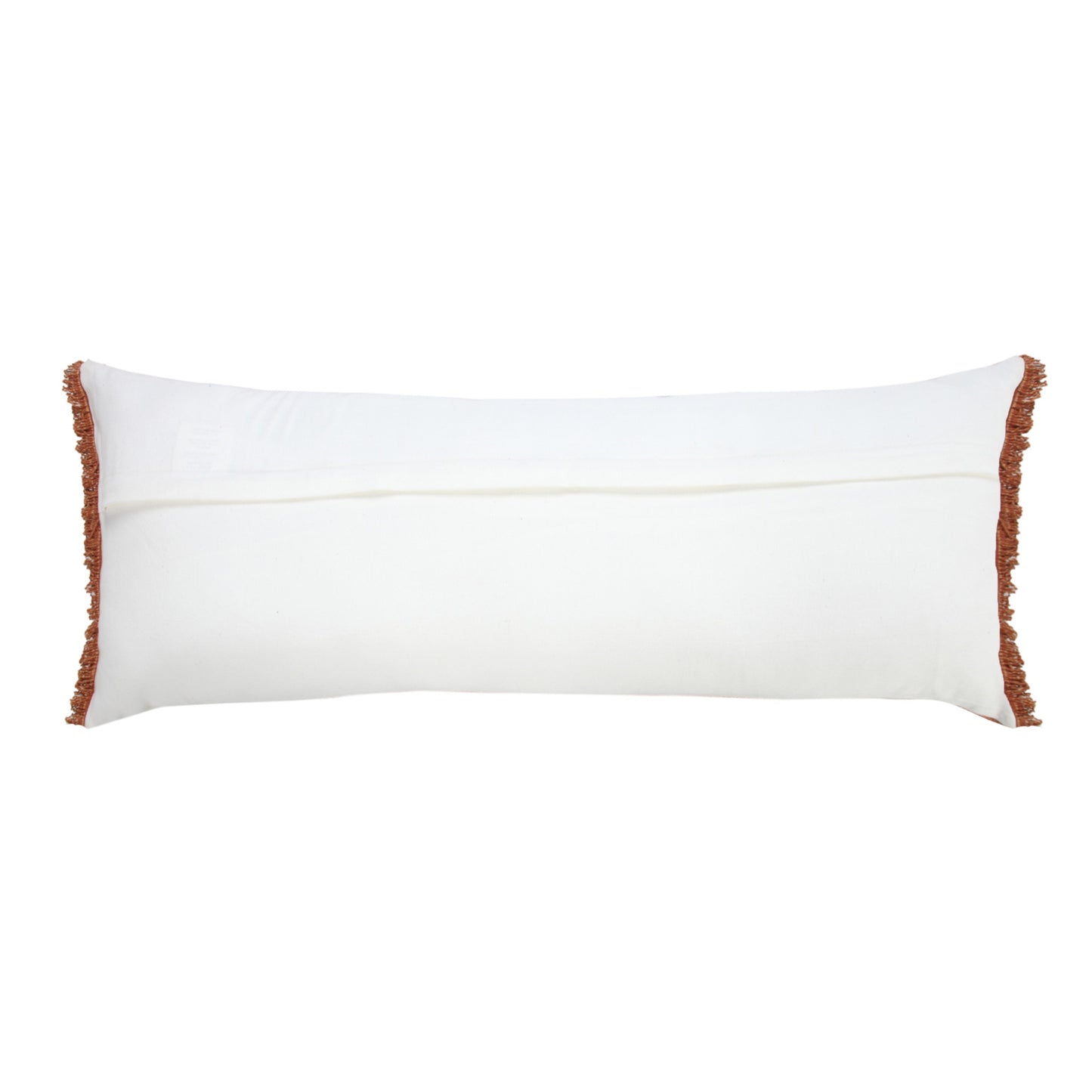 14" X 36" Jet Black 100% Cotton Zippered Pillow