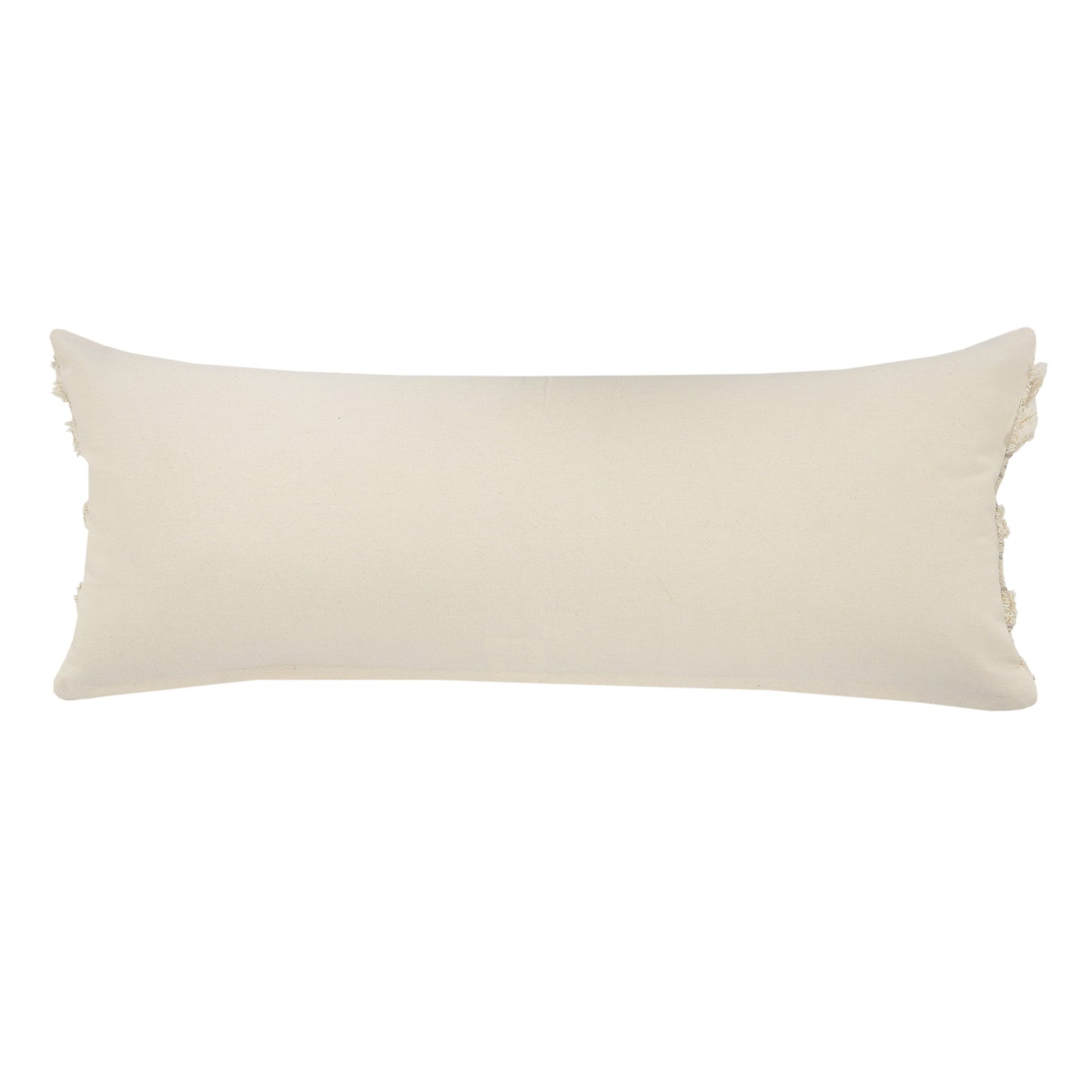 20" X 20" Cream Gray And Gold 100% Cotton Striped Zippered Pillow