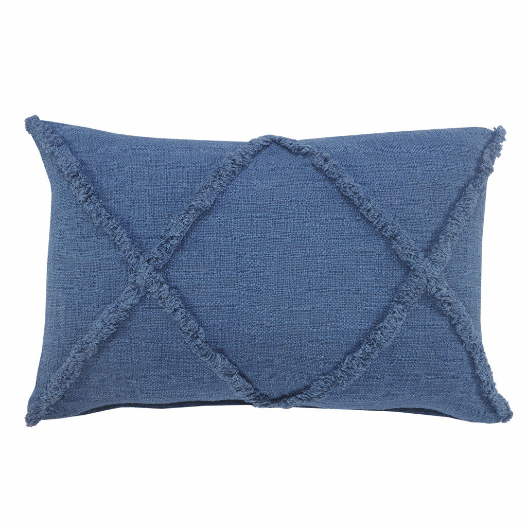 20" X 20" Ivory 100% Cotton Zippered Pillow