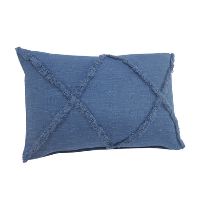 20" X 20" Ivory 100% Cotton Zippered Pillow