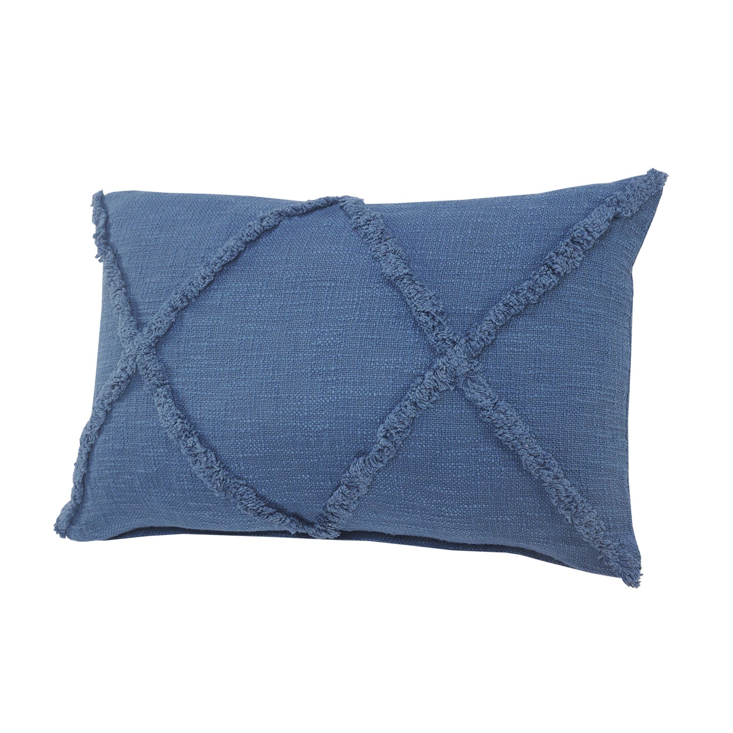 20" X 20" Ivory 100% Cotton Zippered Pillow