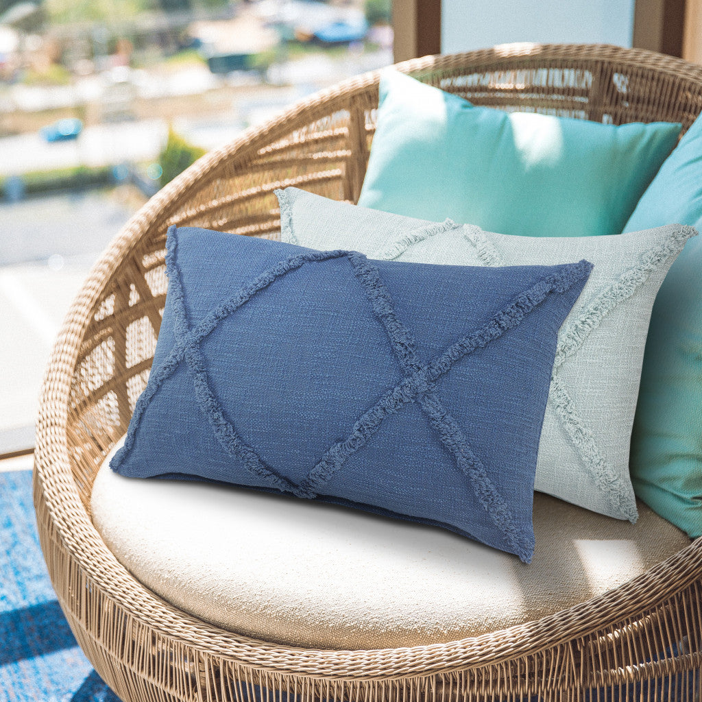 20" X 20" Ivory 100% Cotton Zippered Pillow