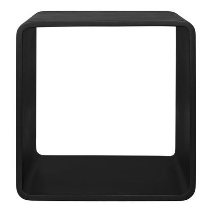 18" Black Open Geo Cube Display Bookcase