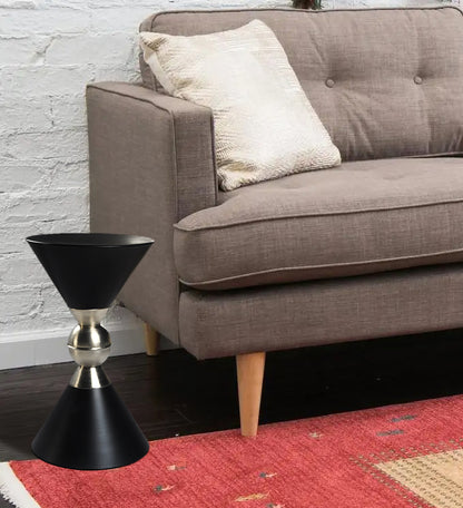 20" Black Iron Free Form End Table