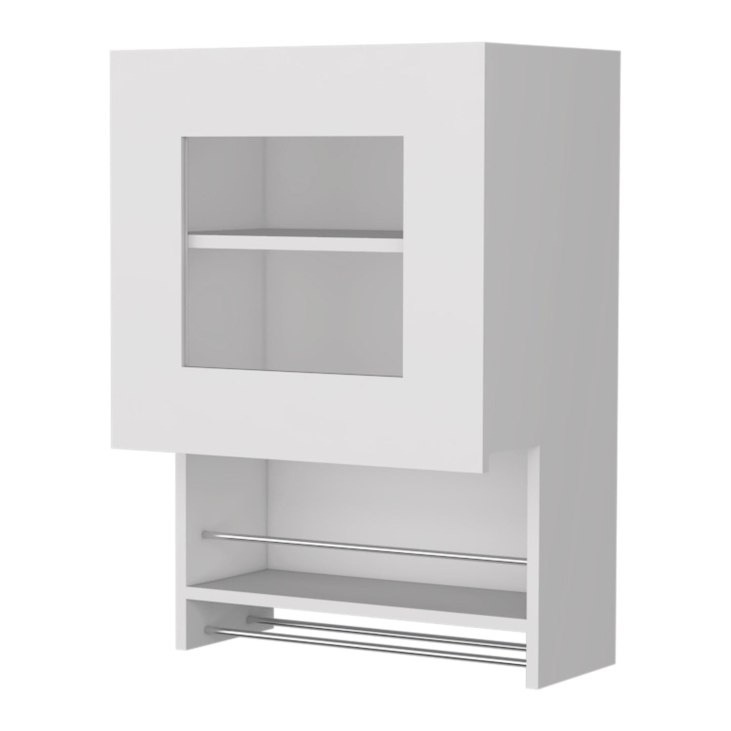 20" White Accent Cabinet With Two Shelves