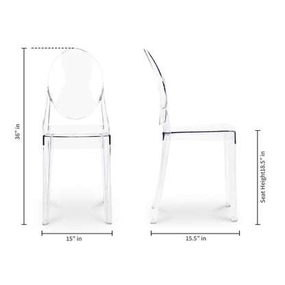 Clear Transparent Acrylic Dining Chair