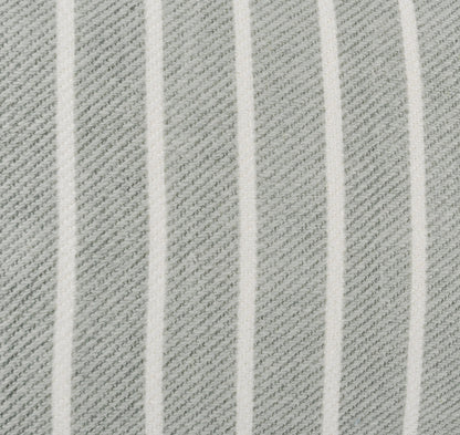 14" X 26" Gray Linen Zippered Pillow