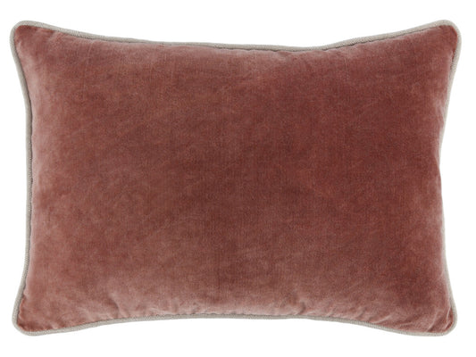 14" X 20" Red 100% Cotton Zippered Pillow