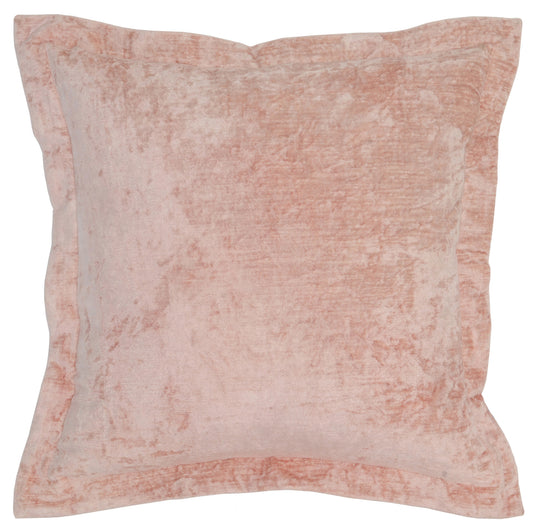 22" X 22" Pink Velvet Zippered Pillow