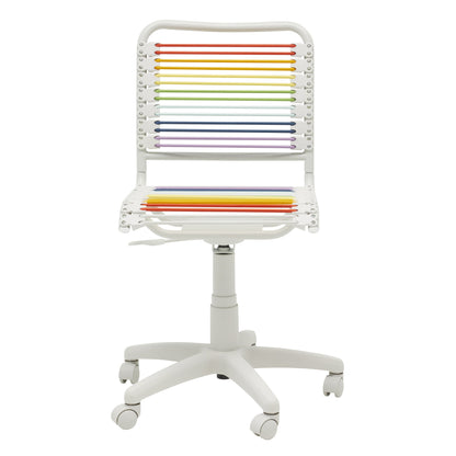 Rainbow Swivel Adjustable Task Chair Bungee Back Steel Frame