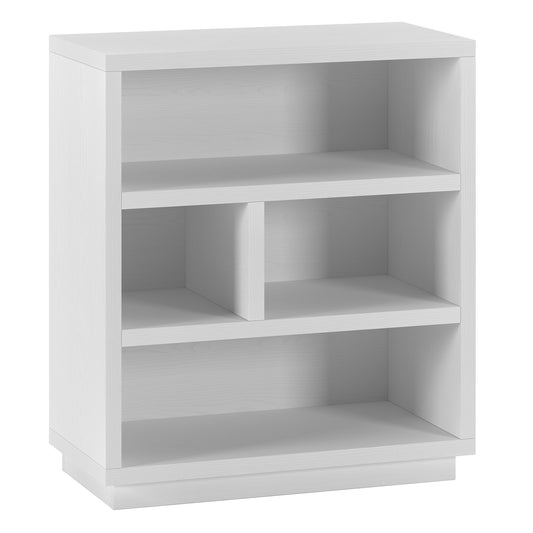 32" White Four Tier Standard Bookcase