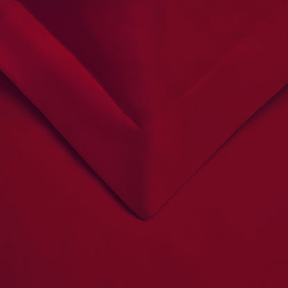 Burgundy King Cotton Blend 400 Thread Count Washable Duvet Cover Set