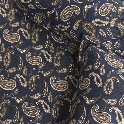 Blue and White King Cotton Blend 0 Thread Count Washable Duvet Cover Set